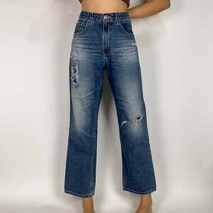 AG Jeans Women's Blue and Navy Jeans